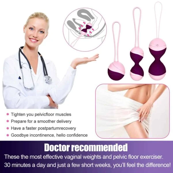 Remote Control Kegel Ball Weigh Pelvic Floor Exercise Vibrating Ball KEG01