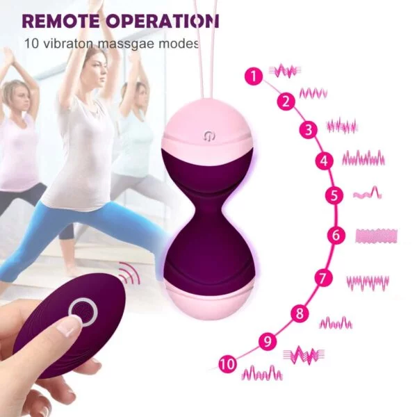 Remote Control Kegel Ball Weigh Pelvic Floor Exercise Vibrating Ball KEG01