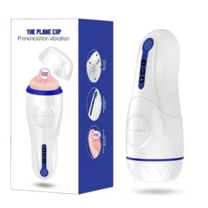 Male Masturbator Heat Up & Moaning Multi Speed Vibration Cup MSBC01