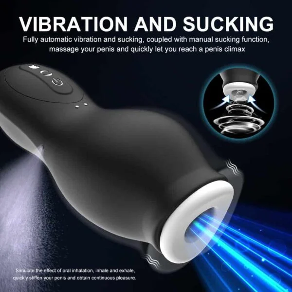 – Hands Free Strong Sucking Cup Stroker Male Masturbator MSBC03