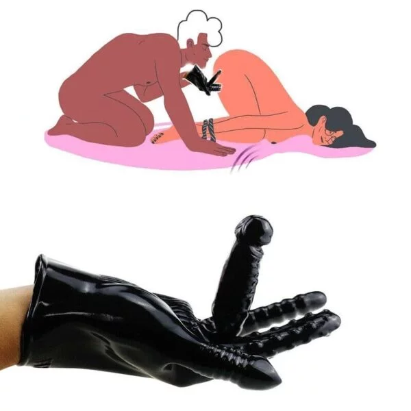 Vibrating Masturbation Sex Glove For Couples – MSGSF