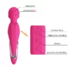 Rechargeable 7 Function Heated Massage Wand Vibrator USK-082