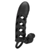 Penis Extension Sleeve with Ball Ring and Vibrating Bullet – 151