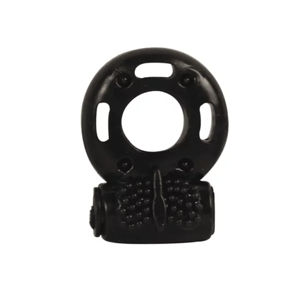 Black Vibrating Cock Ring 195CR