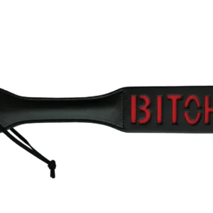 Bitch Faux Leather Spanking Paddle BH27