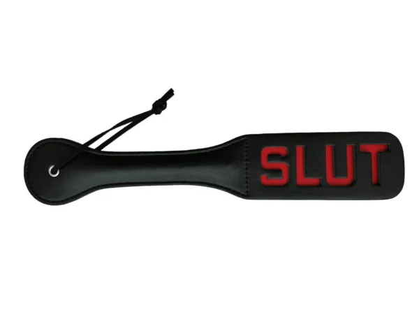 Slut Faux Leather Spanking Paddle ST28