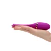 Purple Colour 10 Speeds Rechargeable Silicone Remote Control Vibrating Egg XL061