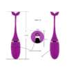 Purple Colour 10 Speeds Rechargeable Silicone Remote Control Vibrating Egg XL061
