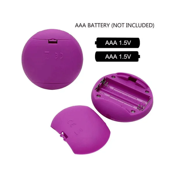 Purple Colour 10 Speeds Rechargeable Silicone Remote Control Vibrating Egg XL061