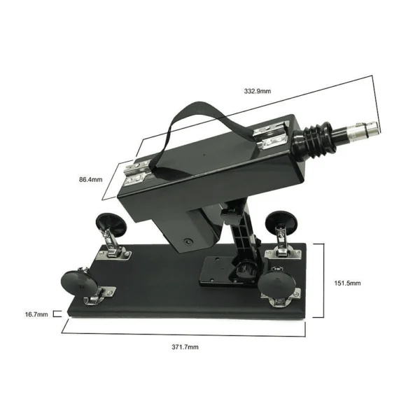 Black Sex Machine With 1 x Dildo Attachment MV-X8391
