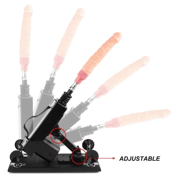 Black Sex Machine With 1 x Dildo Attachment MV-X8391