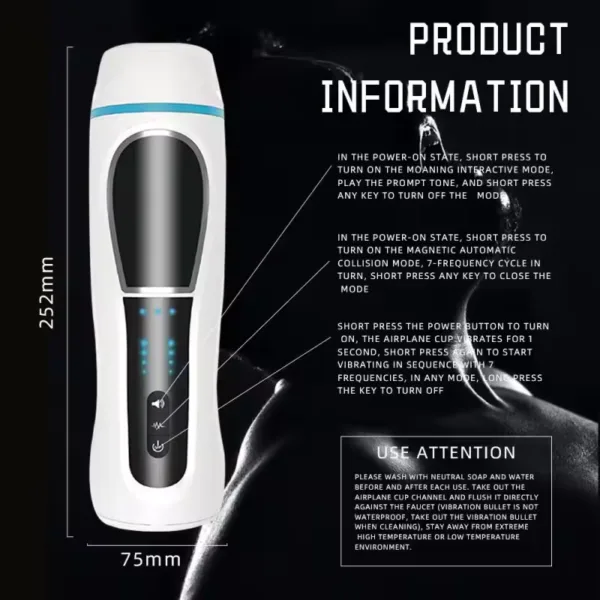 New Smart Voice Vagina Cup Male Masturbator MSBC06