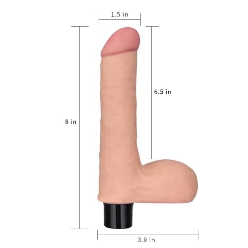 10 Speed Realistic Dildo 102L