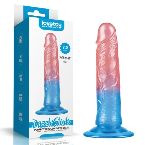 7 inch Mermaid Colour Suction Realistic Dildo - 620