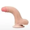 7 inch Sliding Skin Dual Layer Flesh Colour Dildo - 626