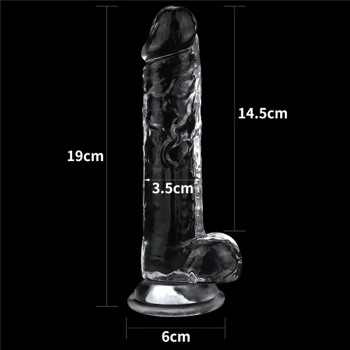 Flawless Clear Dildo with Balls FC0