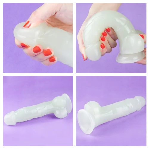 Lumino Play Glow in the Dark Dildo with Balls GTD