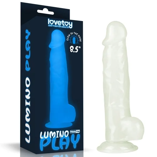 Lumino Play Glow in the Dark Dildo with Balls GTD