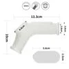 Vibrating Drip Knights Ring with Scrotum Sleeve (White) KR3