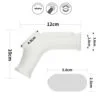 Vibrating Silk Knights Ring with Scrotum Sleeve (White) KR5