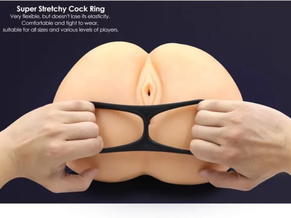 Silicone Cock Ring With Ball Strap KR6