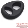 Silicone Cock Ring With Ball Strap KR6