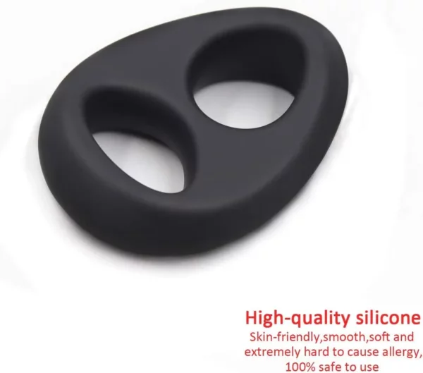Silicone Cock Ring With Ball Strap KR6