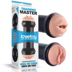 Training Master Double Sided Stroker Mouth Pussy Masurbator MB-02