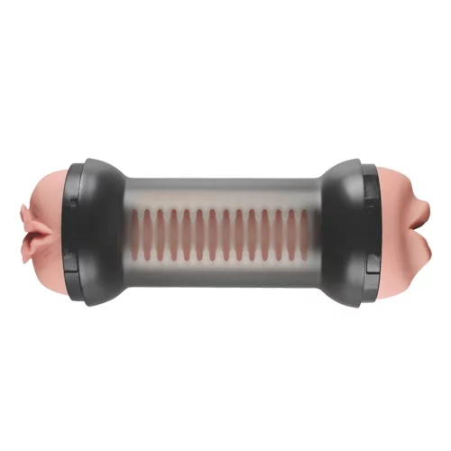 Training Master Double Sided Stroker Mouth Pussy Masurbator MB-02