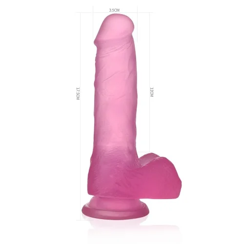 Jelly Studs 7" Crystal Dildo (Purple) PD04