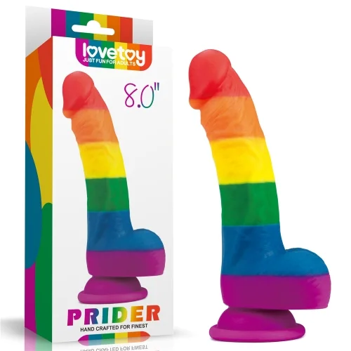 Prider 8" Dildo with Balls PDE04