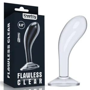 Flawless Clear Prostate Plug 6" FC019