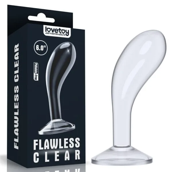 Flawless Clear Prostate Plug 6" FC019