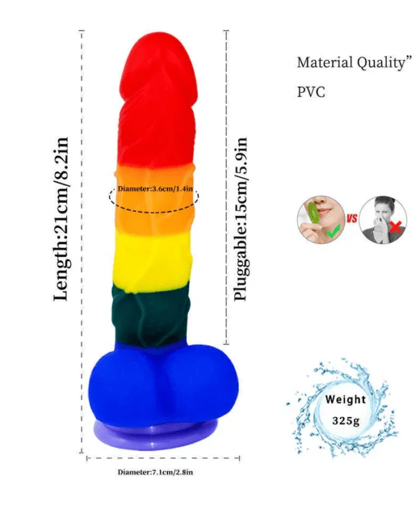 Prider 8″ Dildo With Ball PDE06