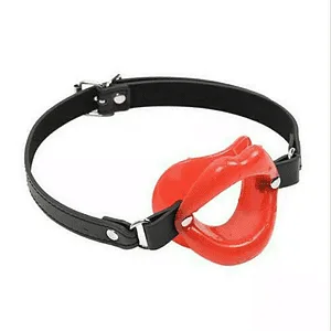 Open Mouth Gag Lips with Strap O-Ring Ball Restraints DP569