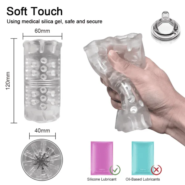 Rechargeable Rotating Male Masturbator Spinning Stroker DP682/DP683