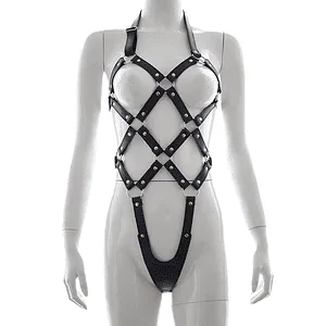 Slip On Body Harness With Elastic Straps DP456