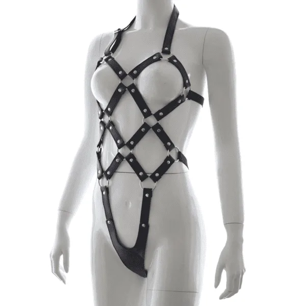 Slip On Body Harness With Elastic Straps DP456