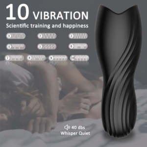 10 Vibration Modes Automatic Oral Climax Men Masturbation Cup DP419