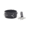 Fur Lined Bondage Slave Collar NCK1 / DP431