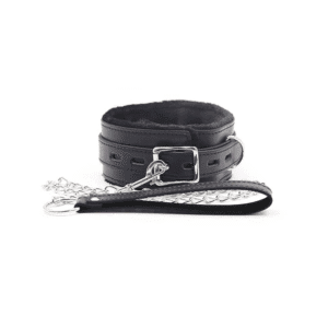Fur Lined Bondage Slave Collar NCK1 / DP431