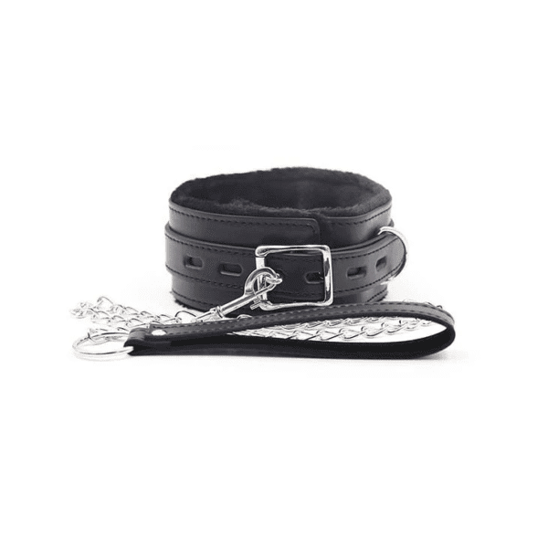 Fur Lined Bondage Slave Collar NCK1 / DP431