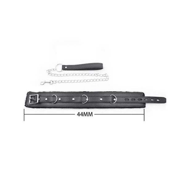 Fur Lined Bondage Slave Collar NCK1 / DP431