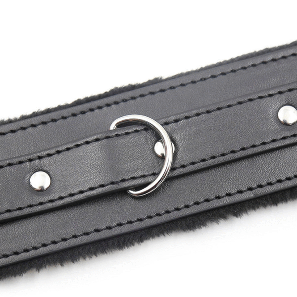 Fur Lined Bondage Slave Collar NCK1 / DP431