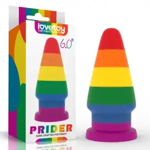 Prider 6inch Anal Butt Plug celebrating Pride Month 2025